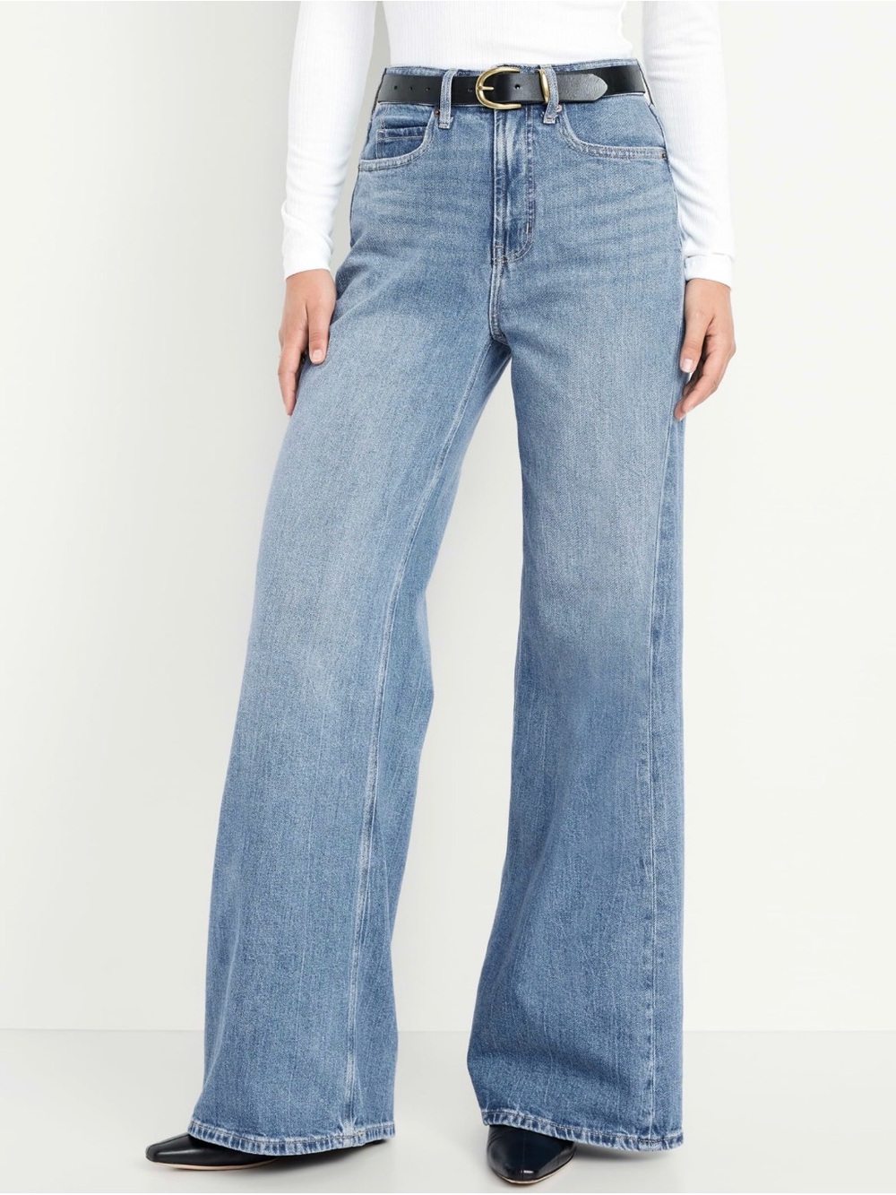 Old Navy Extra High-Rise Super Wide Leg Women’s Jeans - Picture 8 of 13